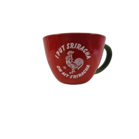 Sriracha Huy Fong Foods Large 24 oz Ramen Noodle Soup Coffee Cup Mug‎ Red - Picture 8 of 11
